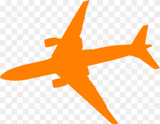 Orange Plane Clip Art - Airplane Logo Png Orange transparent png image
