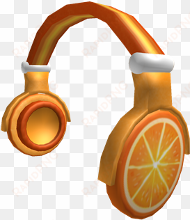 Orange Slice Headphones - Orange Headphones Roblox transparent png image