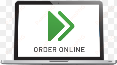 order now using our quick and responsive online system - vector graphics