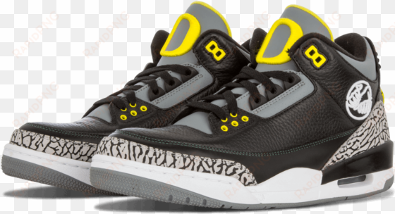 oregon ducks air jordan - jordan 3 black cement art