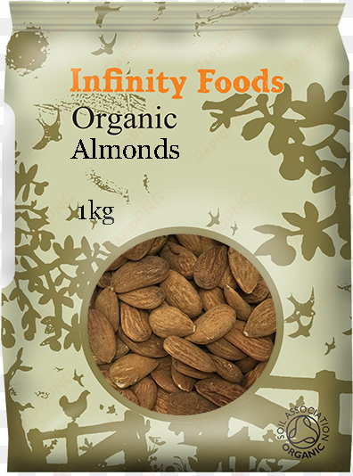 organic almonds - infinity cacao nibs - raw - 125g