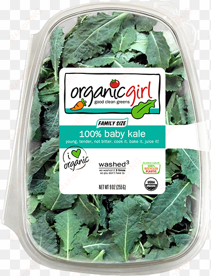 organic girl baby kale