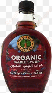 organic larder maple syrup grade a dark - bottle