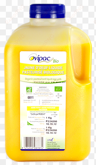organic liquid egg yolk - plastic bottle