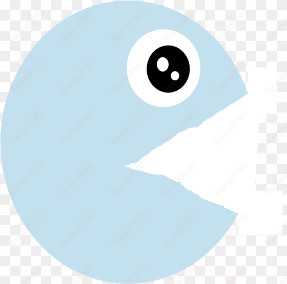 original png clip art file pacman blue openmouth svg