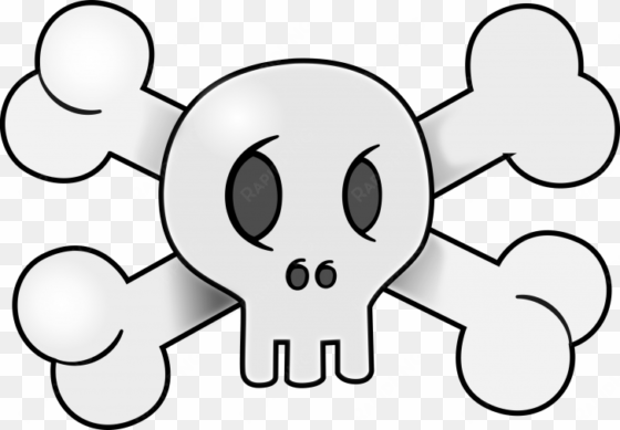 original png clip art file skull with cross bones svg