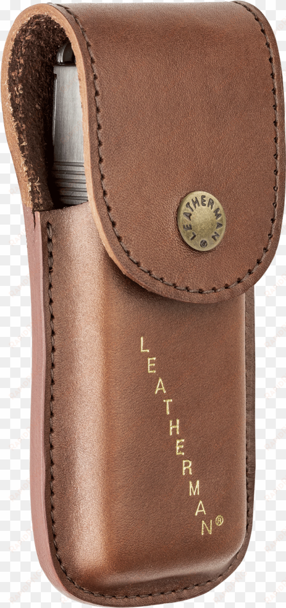 original wave brown leather sheath - leatherman heritage leather sheath