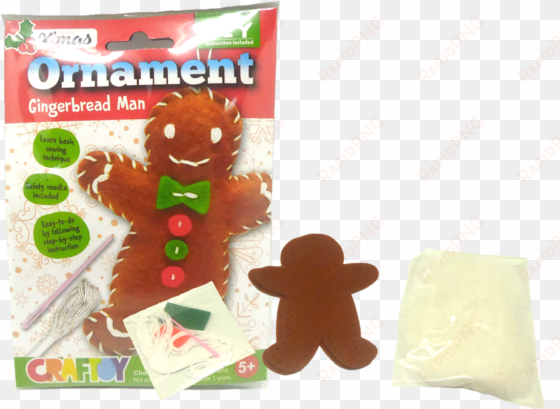 ornament craft kit gingerbread man - gingerbread