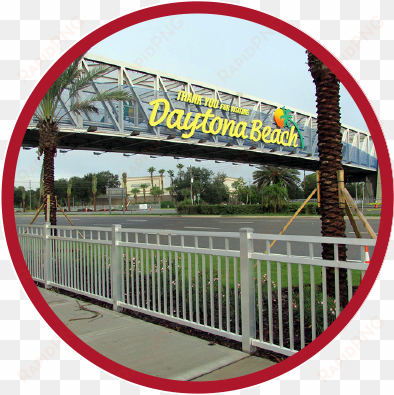 Ornamental Fencing - Welcome To Daytona Beach transparent png image