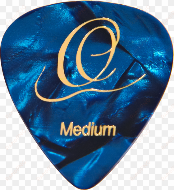 ortega ogp-bp-m10 celluloid picks, medium, blue pearl,