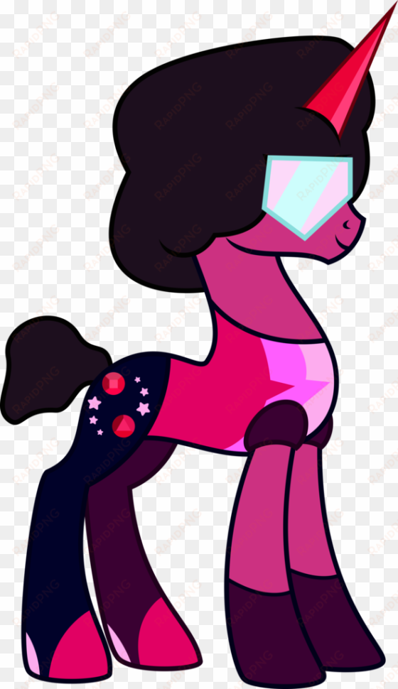 osipush, crossover, garnet , ponified, safe, simple - steven universe garnet pony