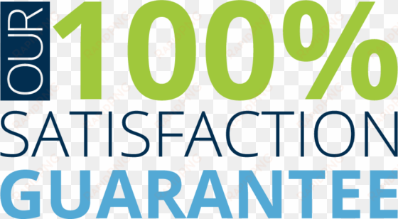our 100% satisfaction guarantee - 100 satisfaction guarantee logo png