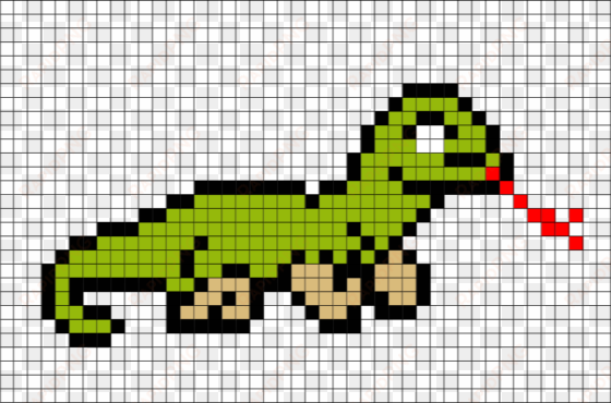 our flag is kinda boring, - komodo dragon 8 bit