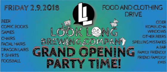 our grand opening party time is this friday