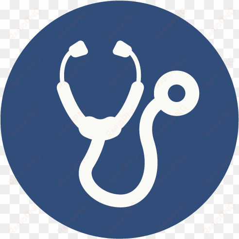 our practice - stethoscope in a circle icon