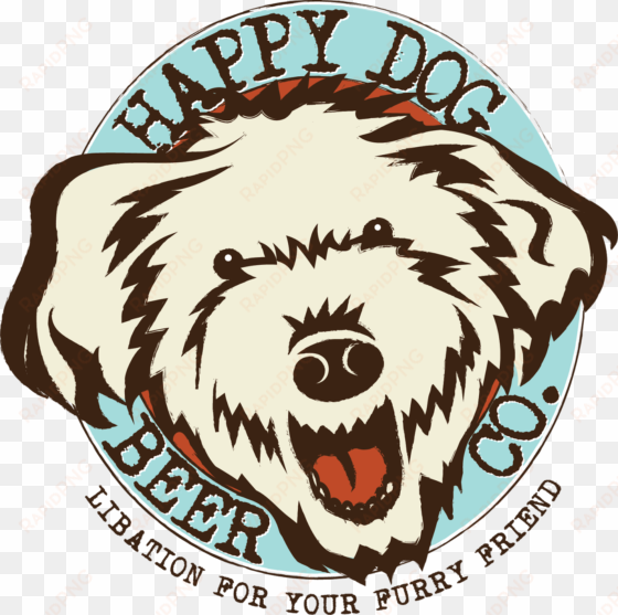 our story happy dog beer co - dog beer logo