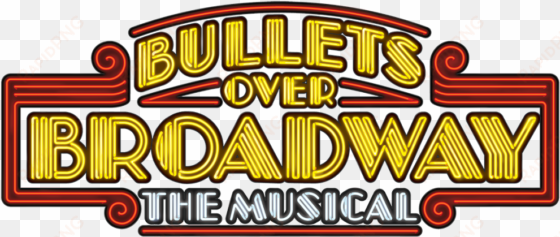 out and about for the belgrade lakes region of maine - bullets over broadway logo