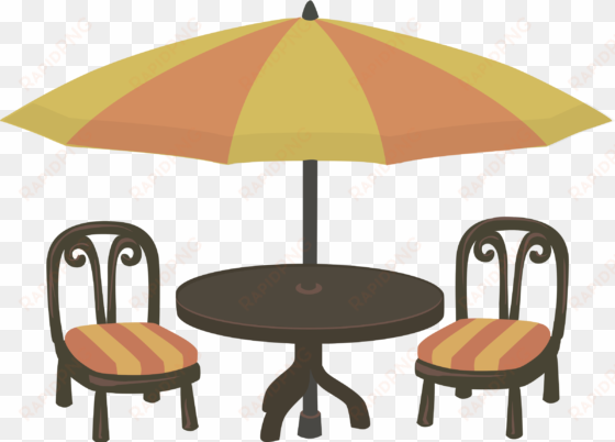 outdoor cafe seating icons png - garden furniture clipart