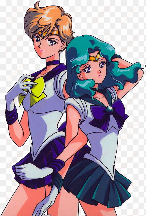 outer scouts - love sailor neptune and sailor uranus