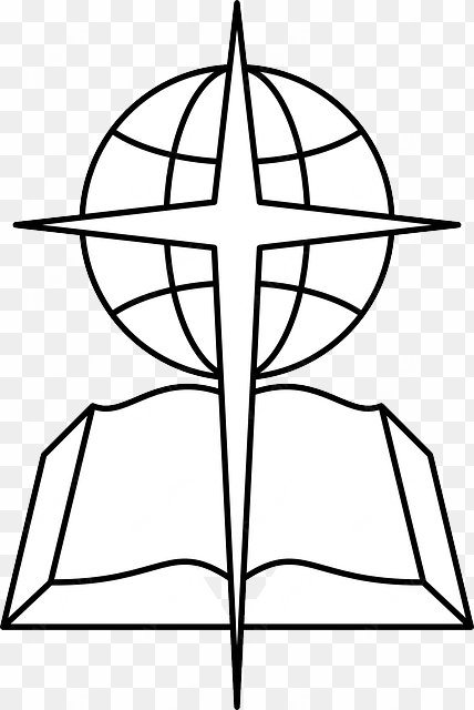 outline, cross, open, book, bible, religious, southern - convencion de iglesia bautista