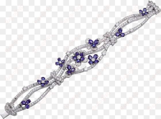 oval shaped sapphire and diamond bracelet - bracelet