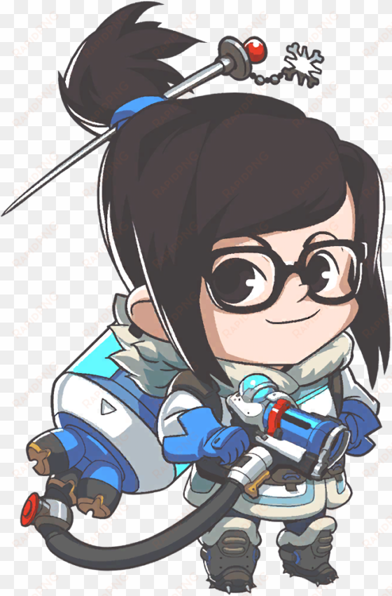 overwatch mei halloween skin png svg black and white - overwatch mei cute spray