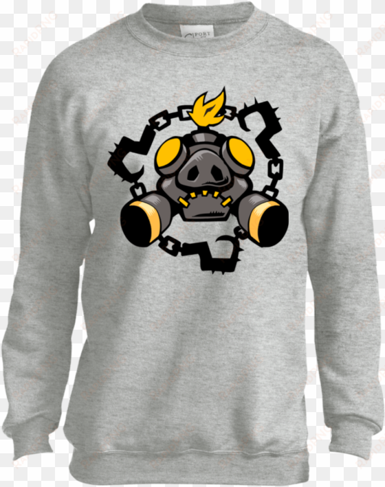 overwatch roadhog chains spray youth teeever - overwatch roadhog chains spray tee shirt pullover hoodie