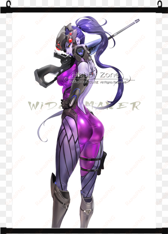 Overwatch Widowmaker Wall Scroll - Ow Cosplay Amelie Lacroix Widowmaker Cosplay Costume transparent png image