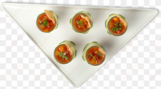 oyster “bloody mary” shooters* - gazpacho