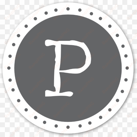 P Monogram Sticker - Best Friends Necklace, Friends Quote, Friends Necklace, transparent png image