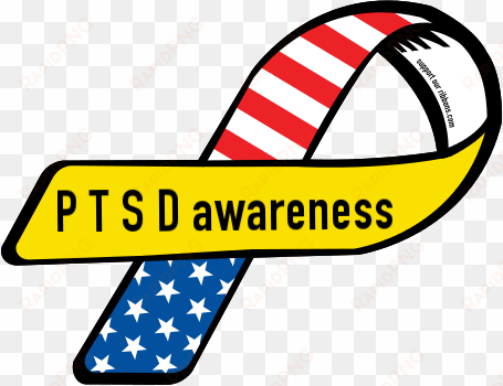 p t s d awareness - awareness ribbon
