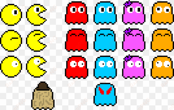 pac-man ghost png image - pixel art et pac man