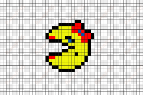 pac-man pixel art - pacman pixel png