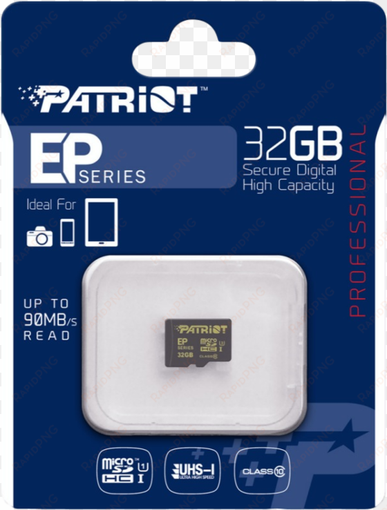 packaging front clipped rev - ep series microsdxc 64 gb, memory card class10 hardware/electronic