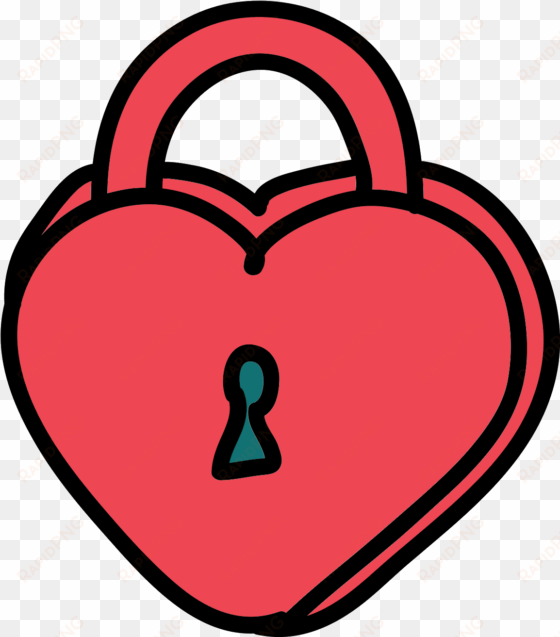 padlock clipart heart - padlock