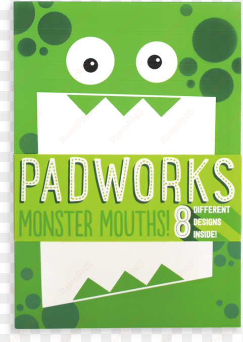 padworks notepad - monster mouths - padworks notepad - ferocious animals