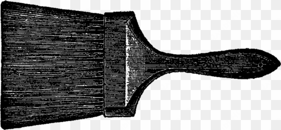 paint brush clip art - vintage paint brush illustration