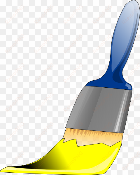 paint brush clipart yellow - yellow paint brush clipart