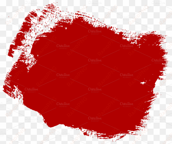 paint brush str paint brush stroke png - red paint brush png circle