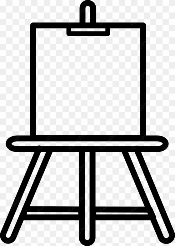 paint easel outline artistic tool comments - easel icon