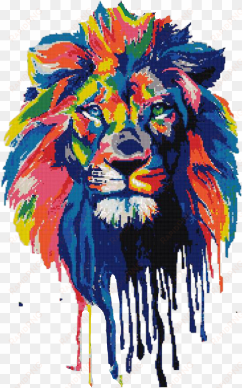 paint night lion