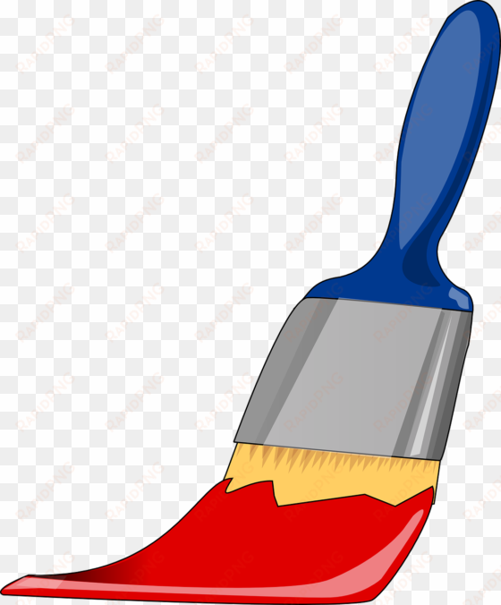 paintbrush free paint brush clip art clipart - red paint brush clip art