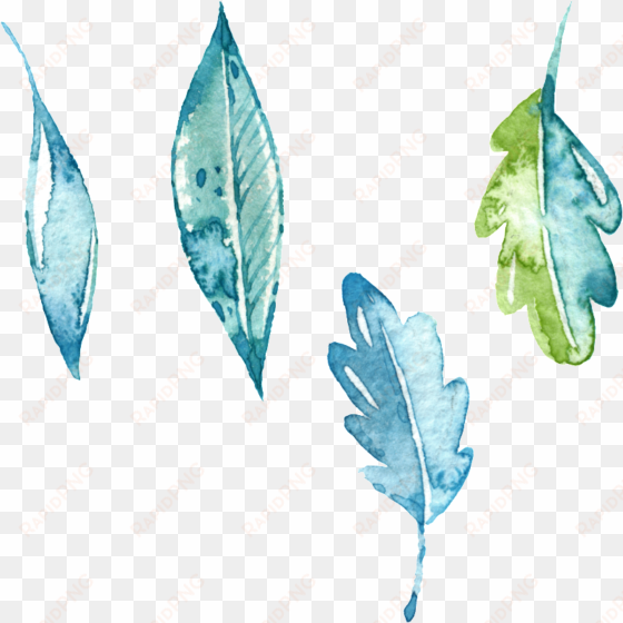 painted leaves png illustration - portable network graphics