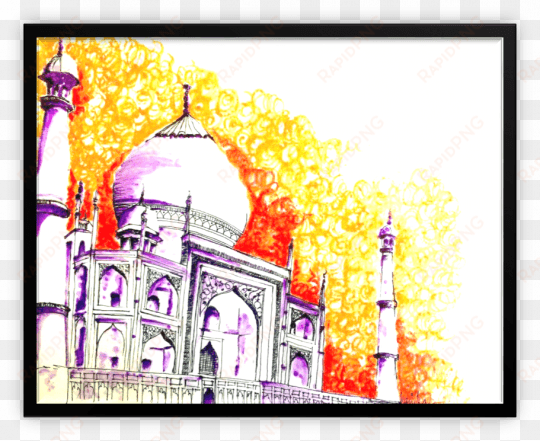 paintings - taj mahal - art