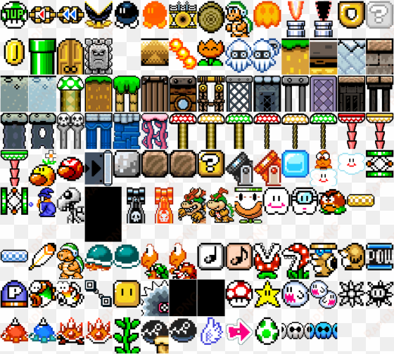 Palette - Super Mario Maker Smw Sprite Sheet transparent png image