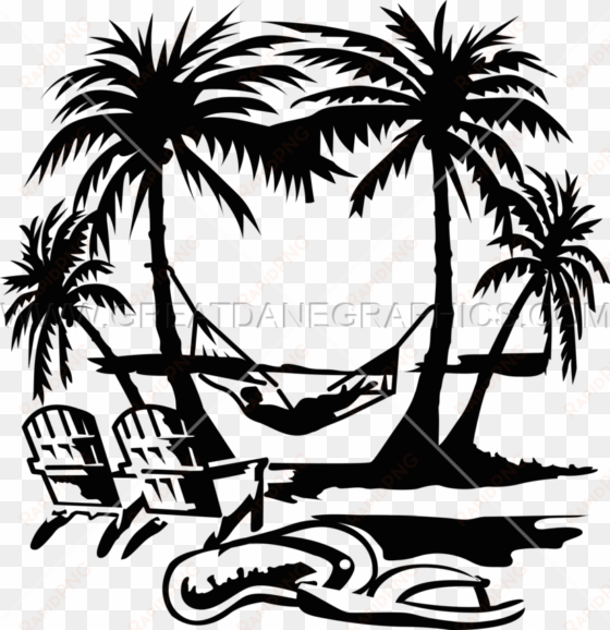 palm tree beach drawing at getdrawings - coconut with hammock beach drawing