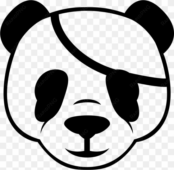 Panda Comments - Panda Pirata transparent png image