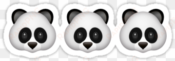 "panda emoji " stickers by varsitybluez - zazzle panda - emoji ipad hülle