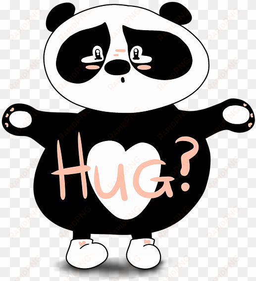 panda, hug, sorry, cute, cute bear, sad, love adorable - cute sorry