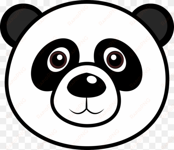 panda transparent face clipart png - cartoon panda head